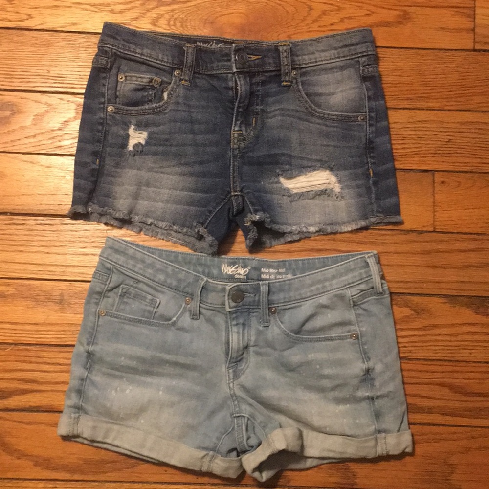 2 pairs Mossimo Denim shorts from Target